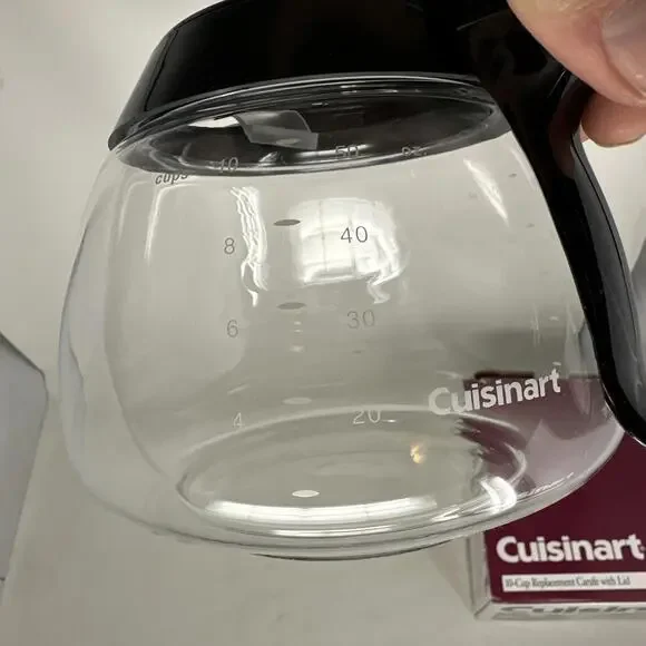 Cuisinart 10-Cup Replacement Carafe w/ Lid DCC-RC10B (Black) NEW - Picture 3 of 6